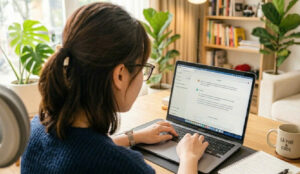 Đây là hình ảnh minh hoạ một người đang viết lệnh cho ChatGPT